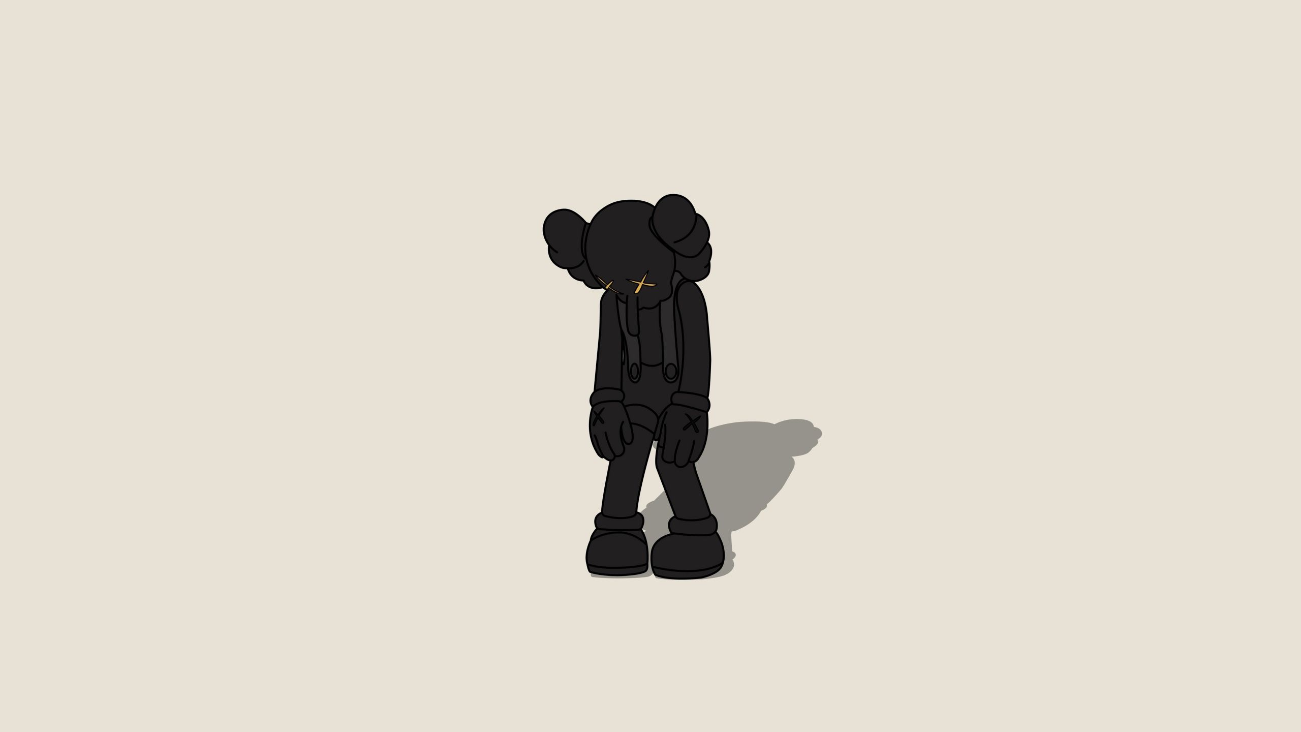2560x1440 KAWS Small Lie Wallpaper 4K, Kaws alone, Sad, 5K, Simple