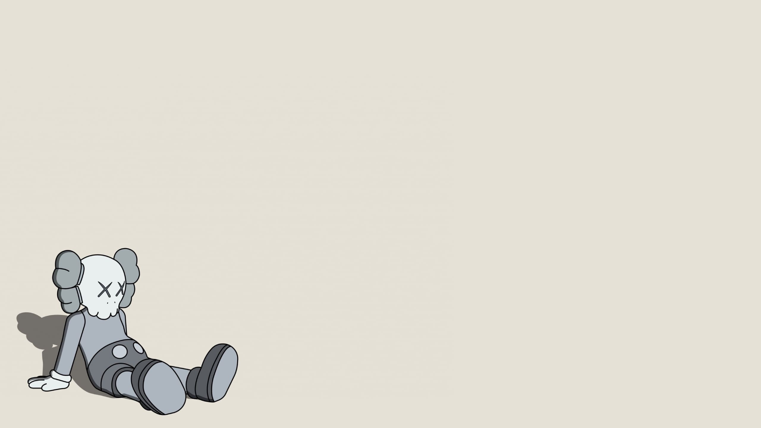 2560x1440 床に座るカウズ / Sit Down KAWS(2560x1440px)のデスクトップPC用の壁紙. 高画質. 壁紙キングダム