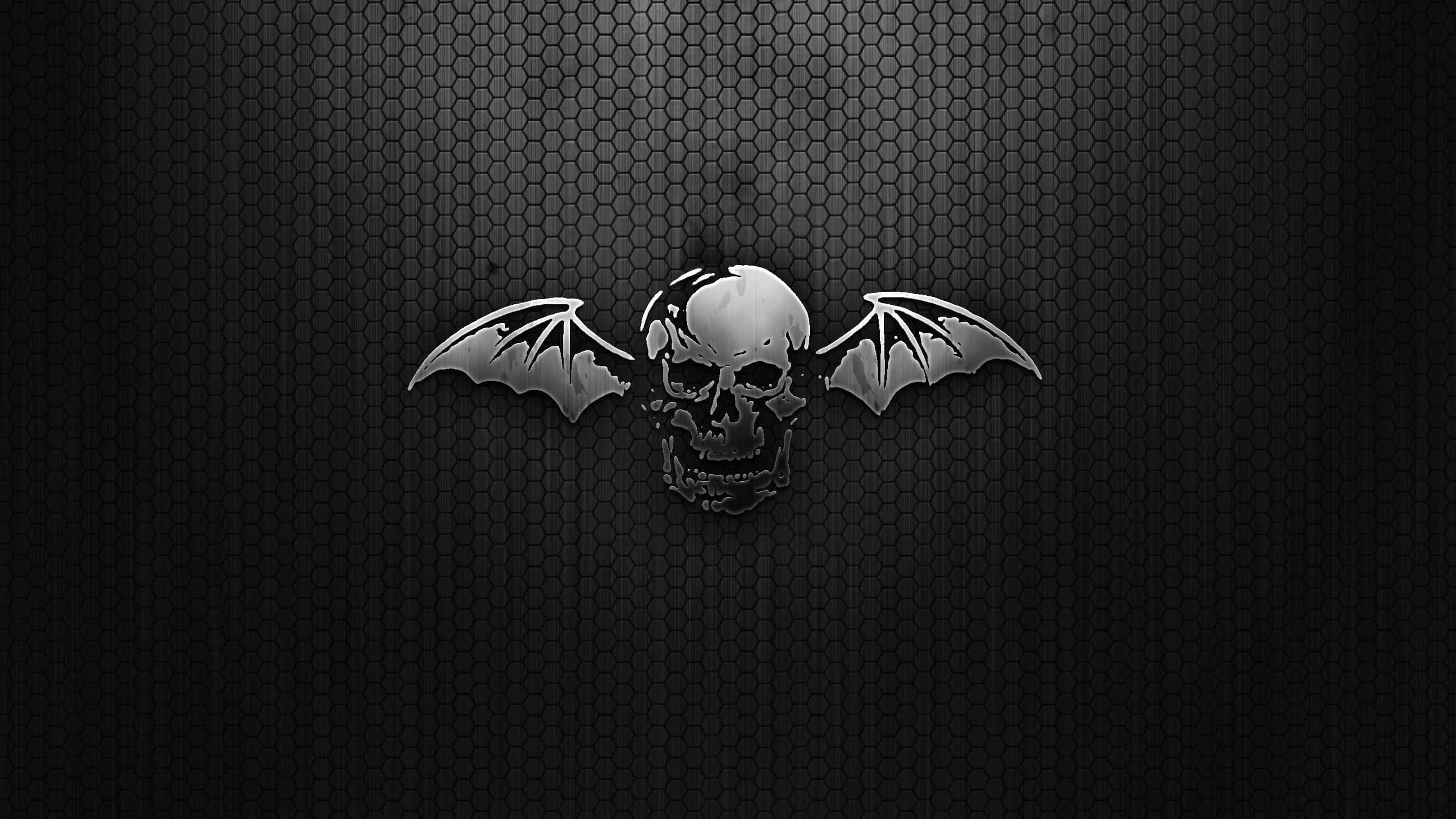 2560x1440 Download 2560x1440 Black Skeleton Head Wings Wallpaper