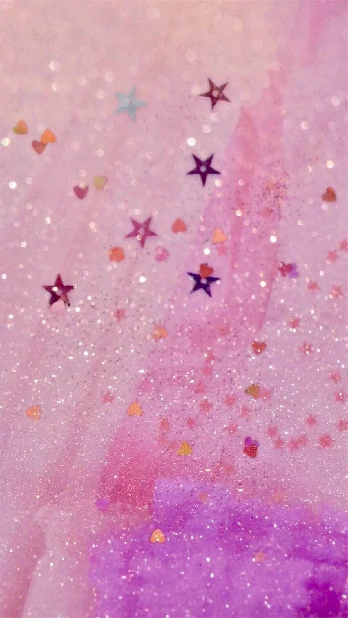 1200x2130 Download Pink Star For Girl Phone Screen Wallpaper