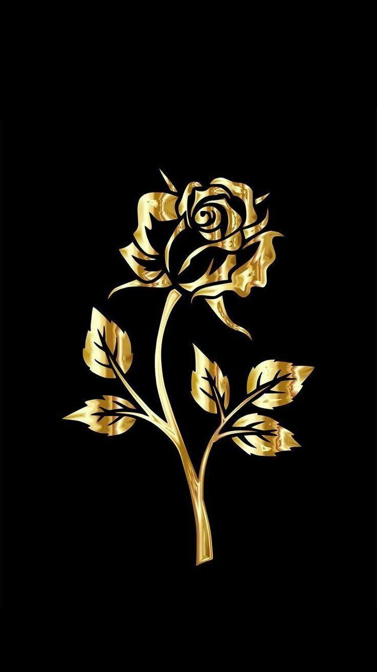 Black and Gold Flower Wallpapers - Top Free Black and Gold Flower