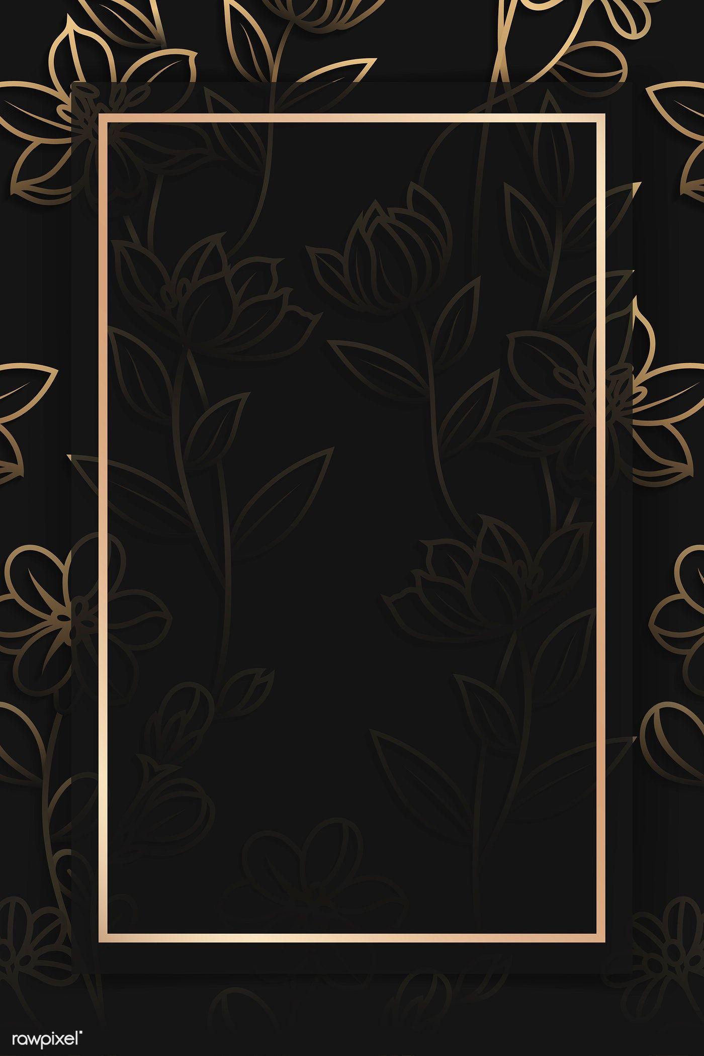 Black and Gold Flower Wallpapers - Top Free Black and Gold Flower