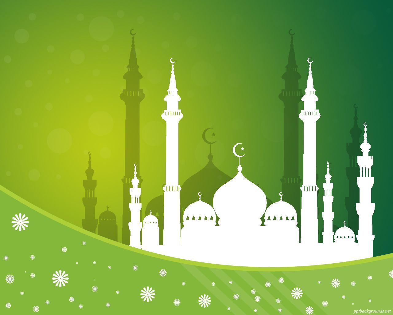 green mosque wallpaper