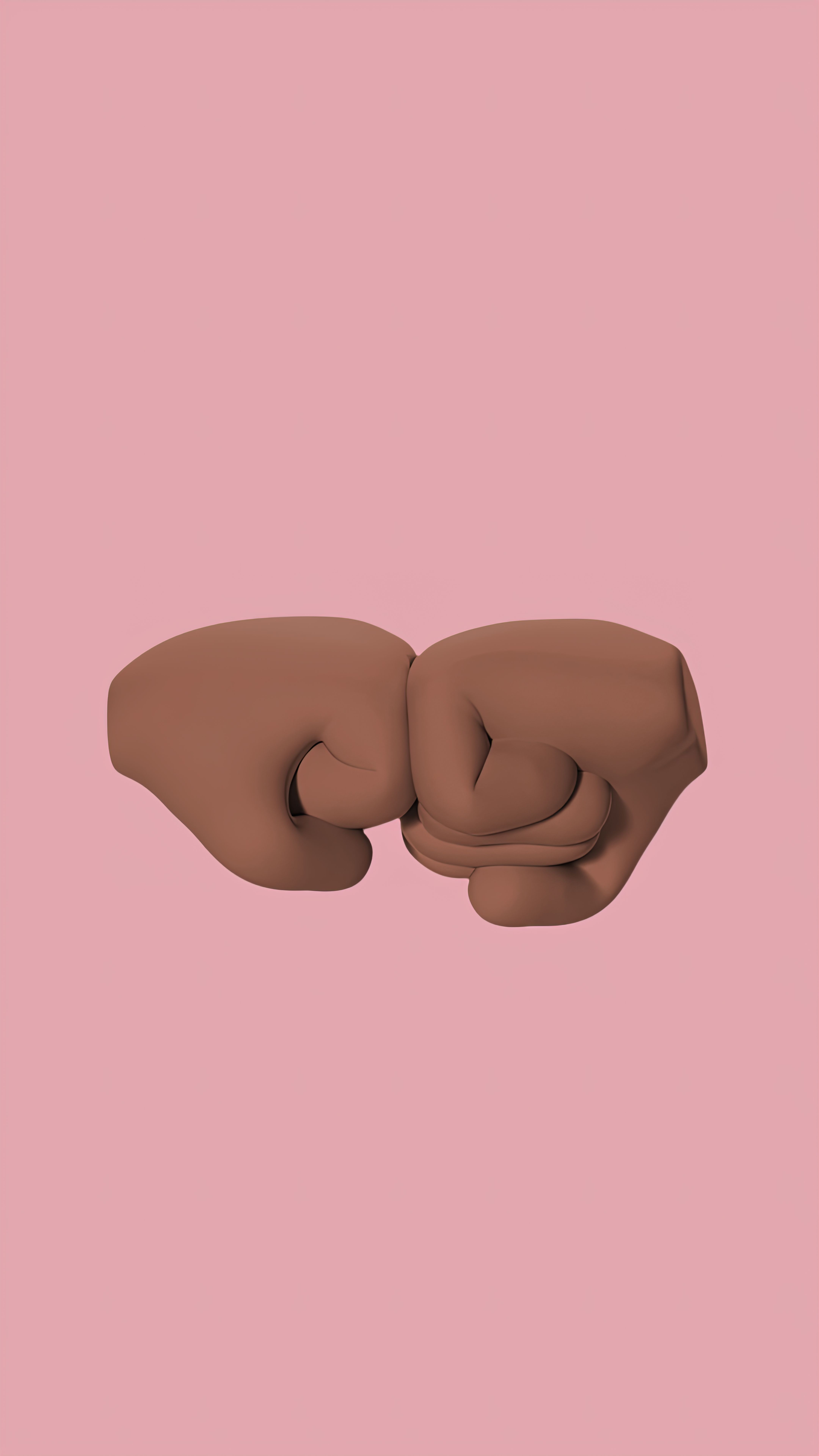 4320x7680 3D Emoji Render of a Fist Bump · Free