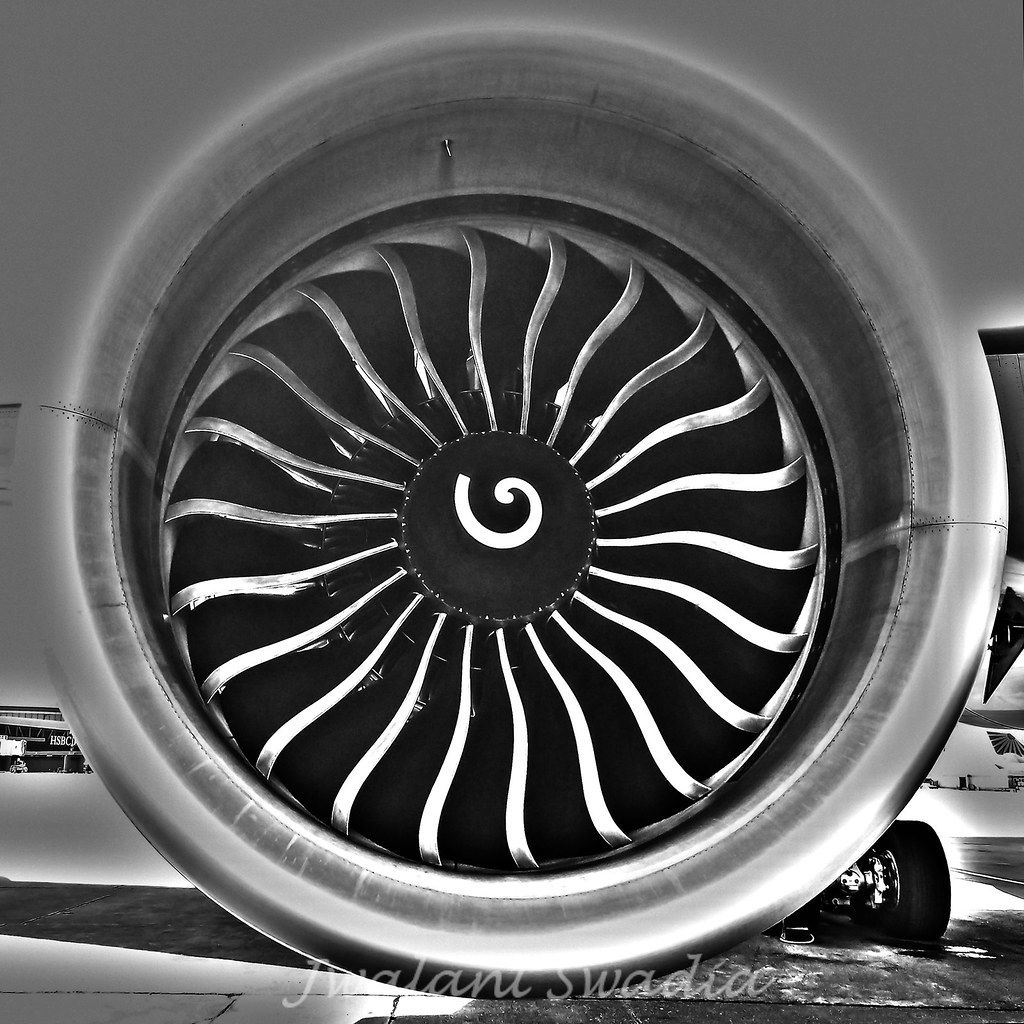 1024x1024 General Electric GE90 110. Ethiopian Airlines. ET APU. Ge