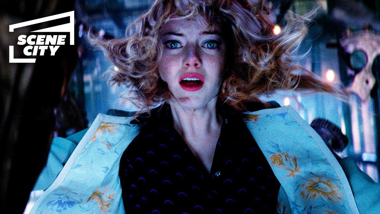 1280x720 Gwen Stacy's Fall. The Amazing Spider Man 2 (Emma Stone, Andrew Garfield Scene)