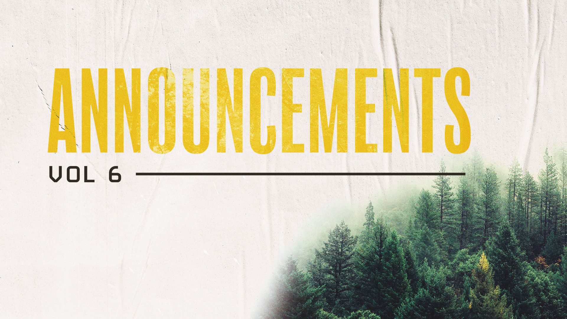 1920x1080 Church Announcements Vol 6 Editable Graphics