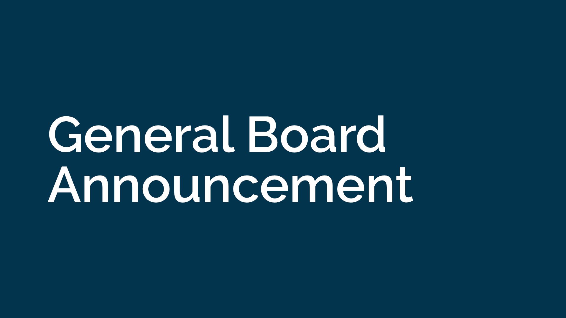 1920x1080 General Board Announcement Wesleyan Church
