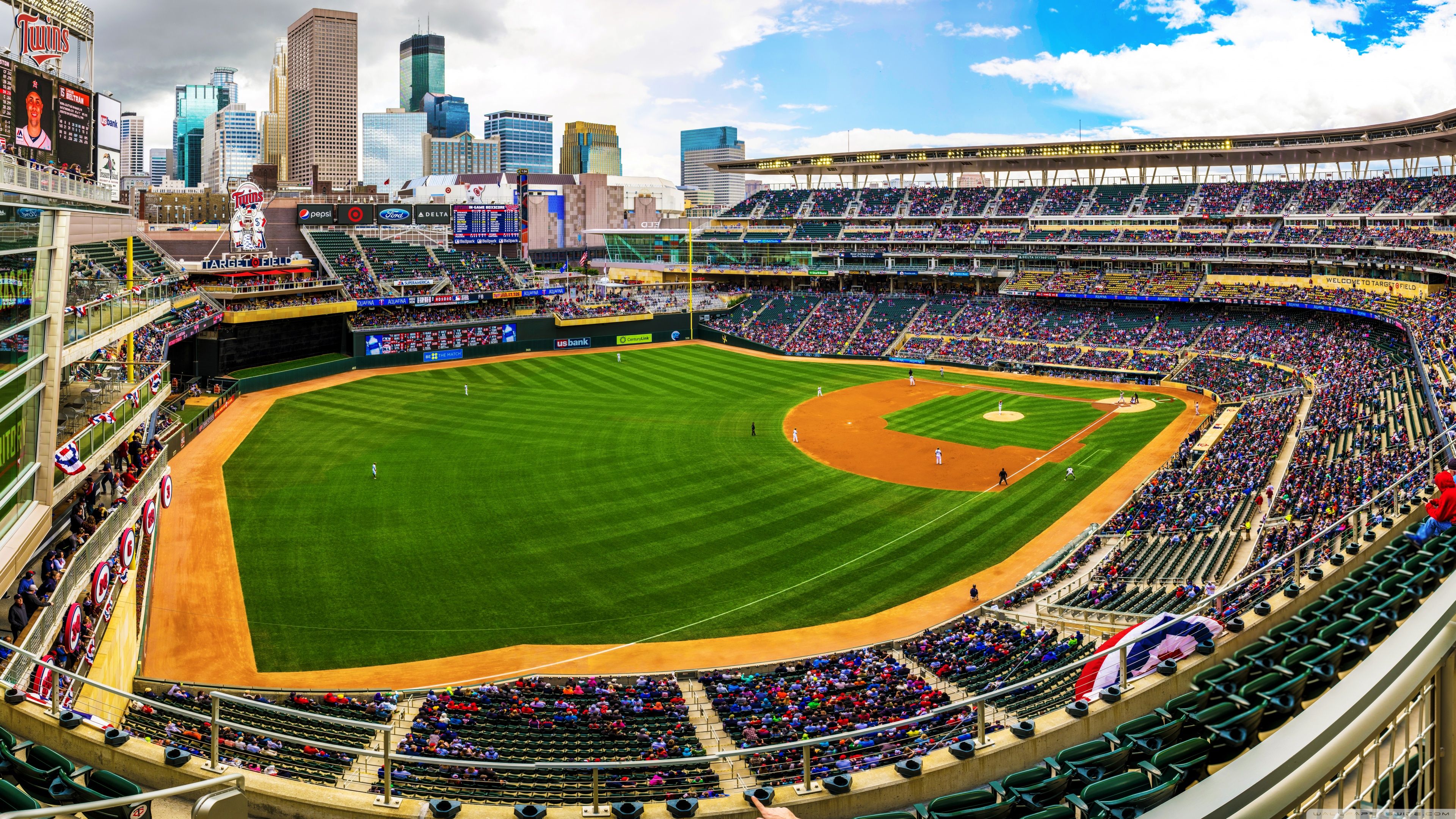 3840x2160 Target Field Stadium Minnesota 4K UHD Wallpaper for UltraHD Desktop and TV : Widescreen and UltraWide Display : Dual Monitor