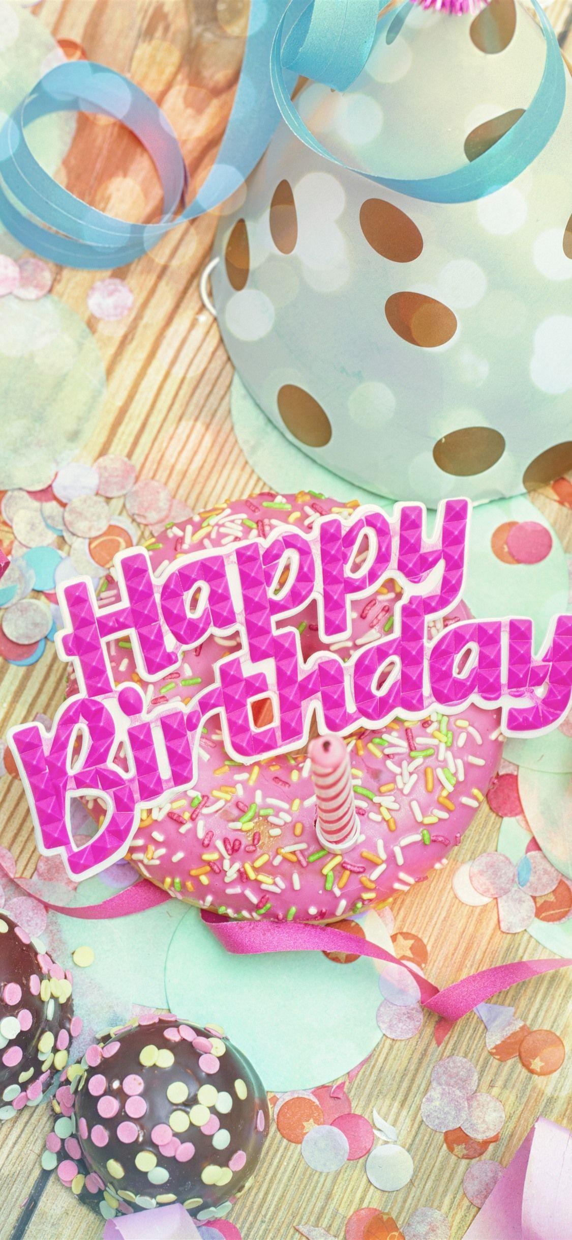 1125x2436 Happy Birthday iPhone Background .
