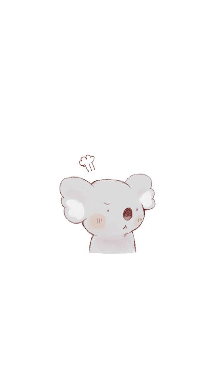 700x1244 Cute cartoon wallpaper, Koala