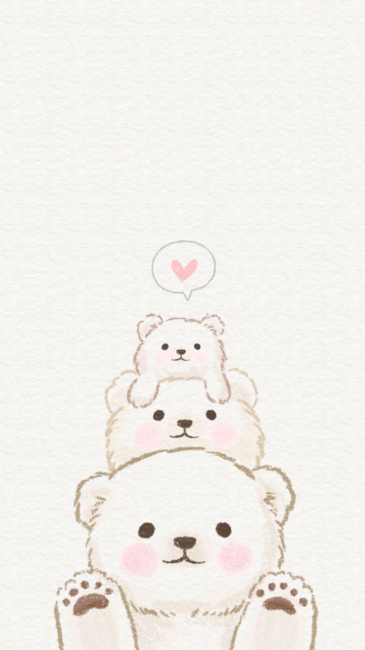 1242x2208 Cute Drawings Wallpaper
