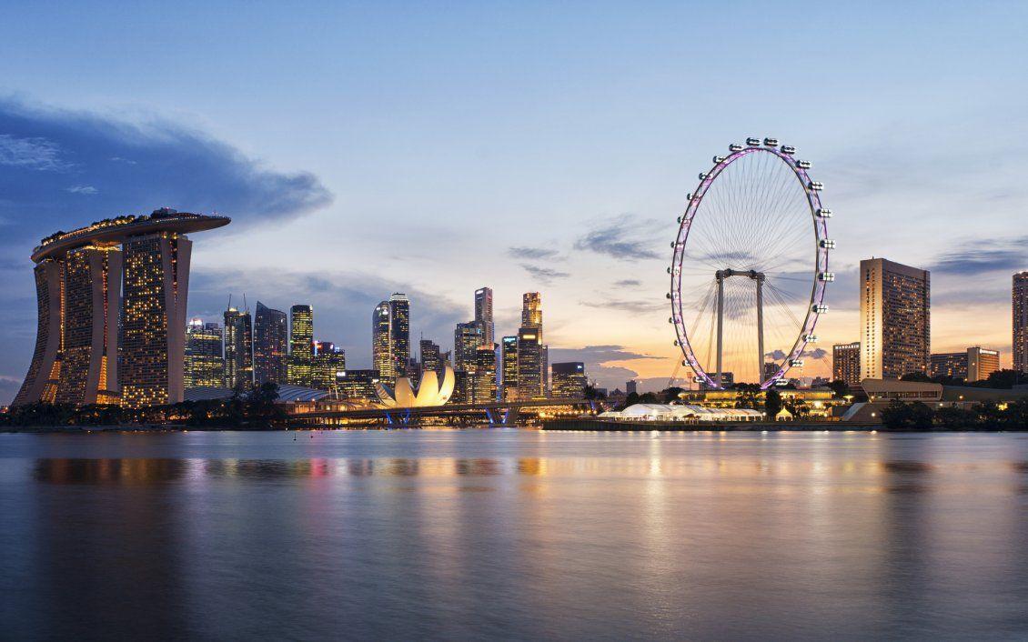 1130x706 Singapore Skyline Amazing at
