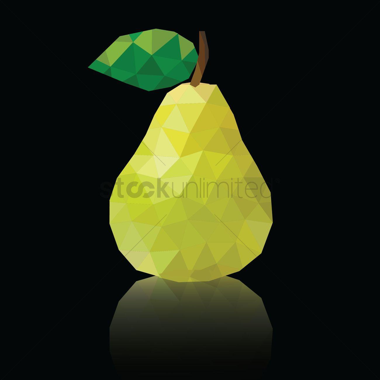 1300x1300 Polygon pear wallpaper Vector Image .