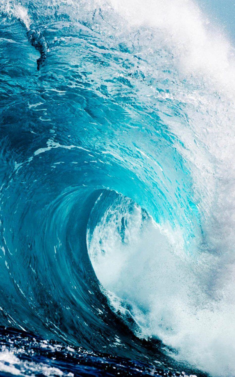 950x1520 Mighty Ocean Wave HD Mobile Wallpaper Background For Phone