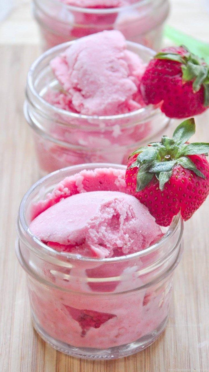 720x1280 Strawberry Ice Cream Wallpaper Desktop .
