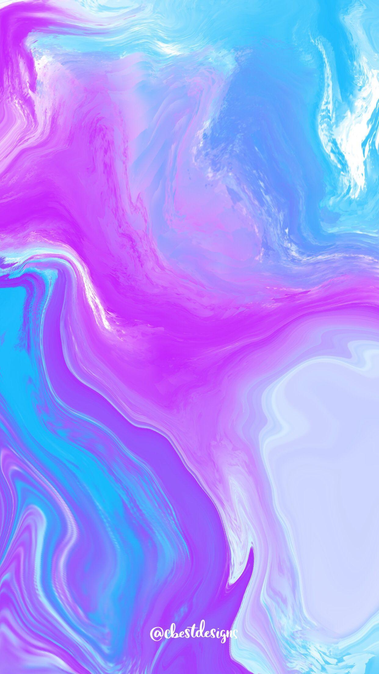 1242x2208 Pink Blue Purple iPhone