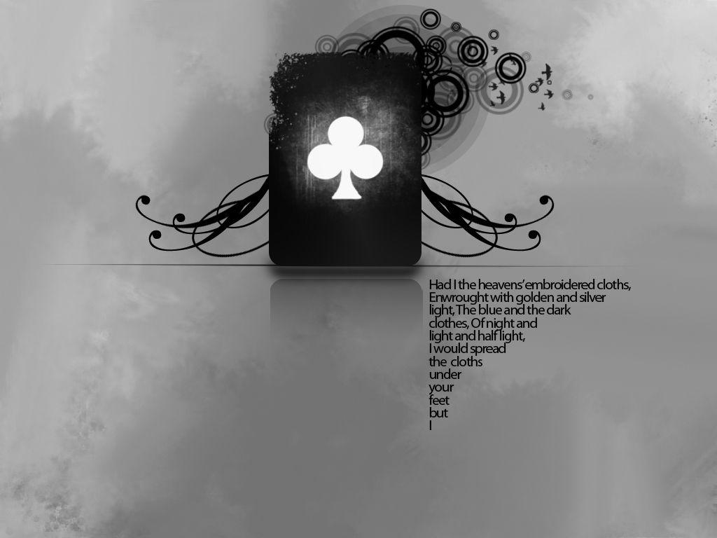 1024x768 Ace of Clubs Wallpaper .