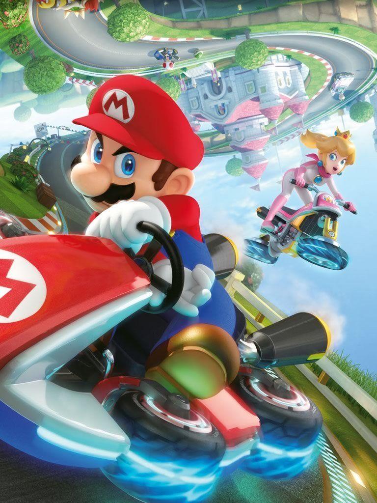 768x1024 Mario Kart 8 Wallpaper iPhone on .