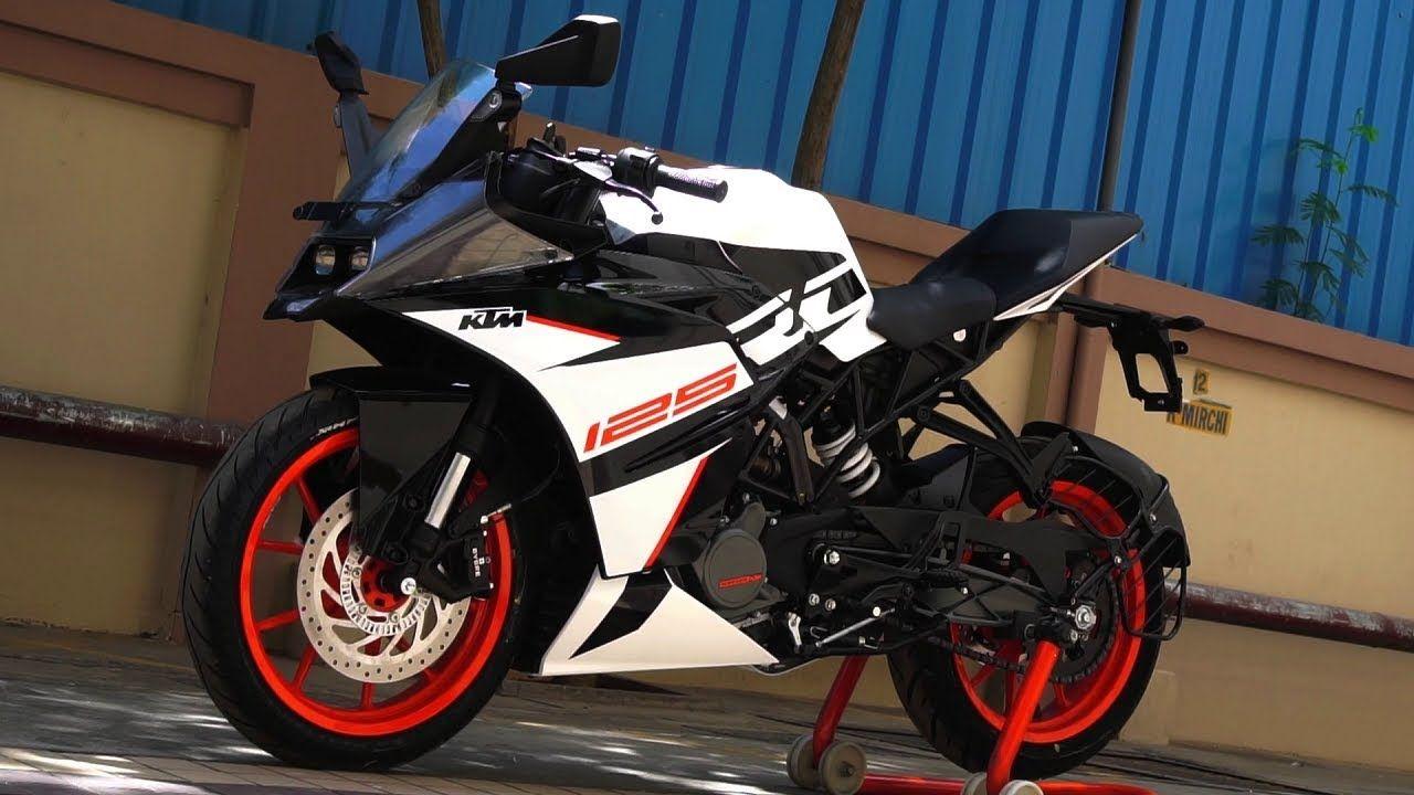 1280x720 KTM RC 125 White Cinematic Walkaround .