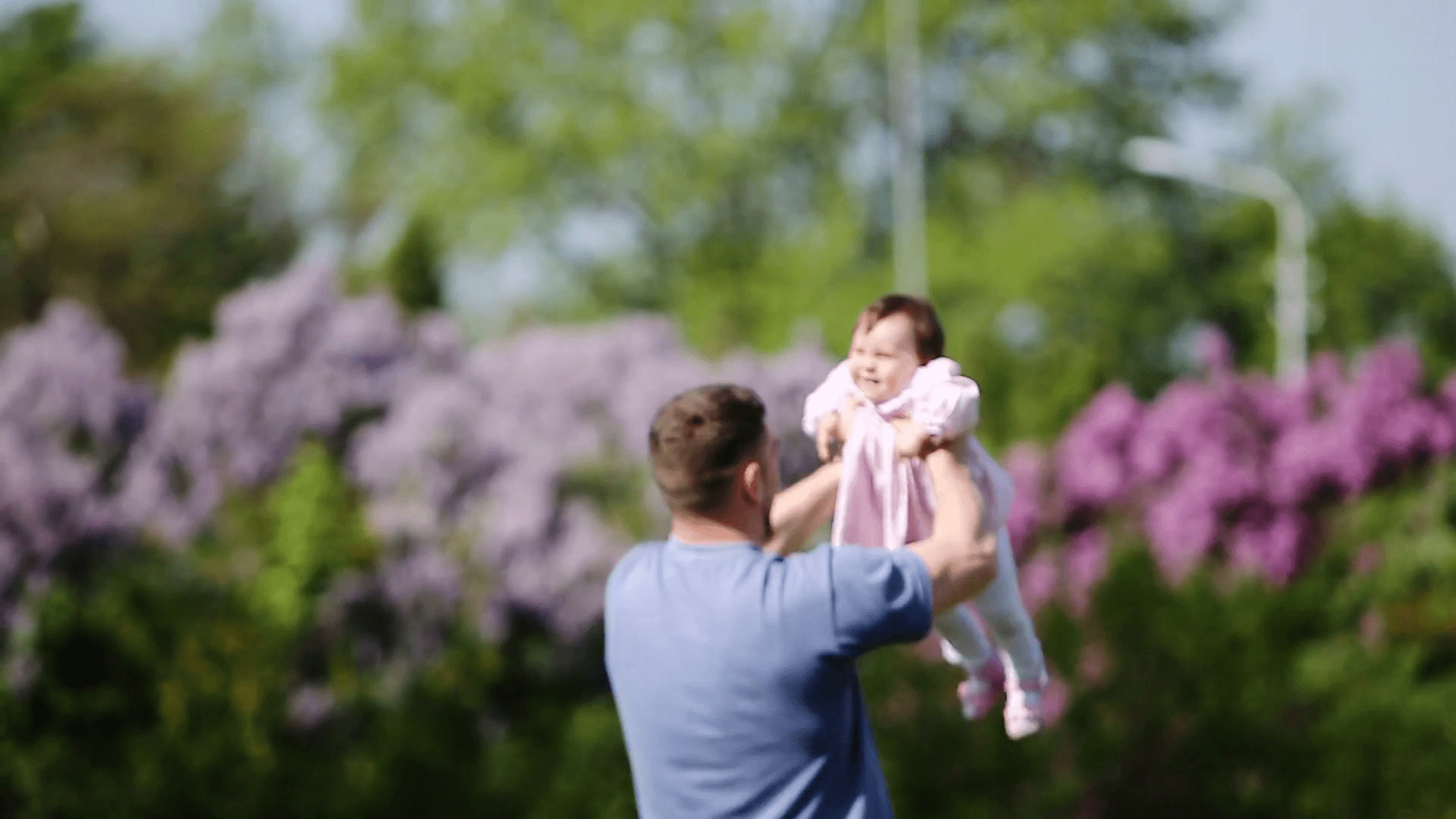 1920x1080 Little Girl With Father Wallpaper