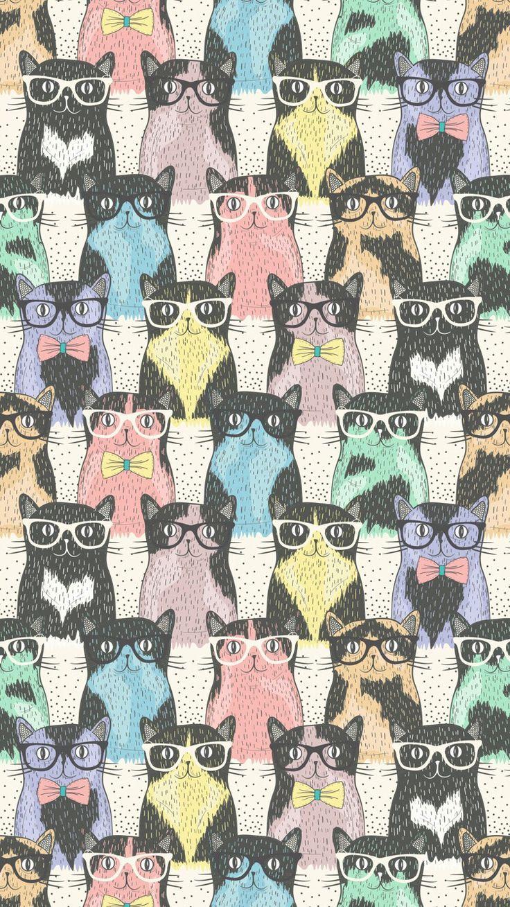 736x1309 In Hipster Cat Wallpaper