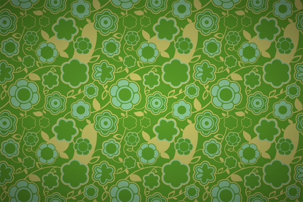 1200x800 Free retro intense floral wallpaper patterns
