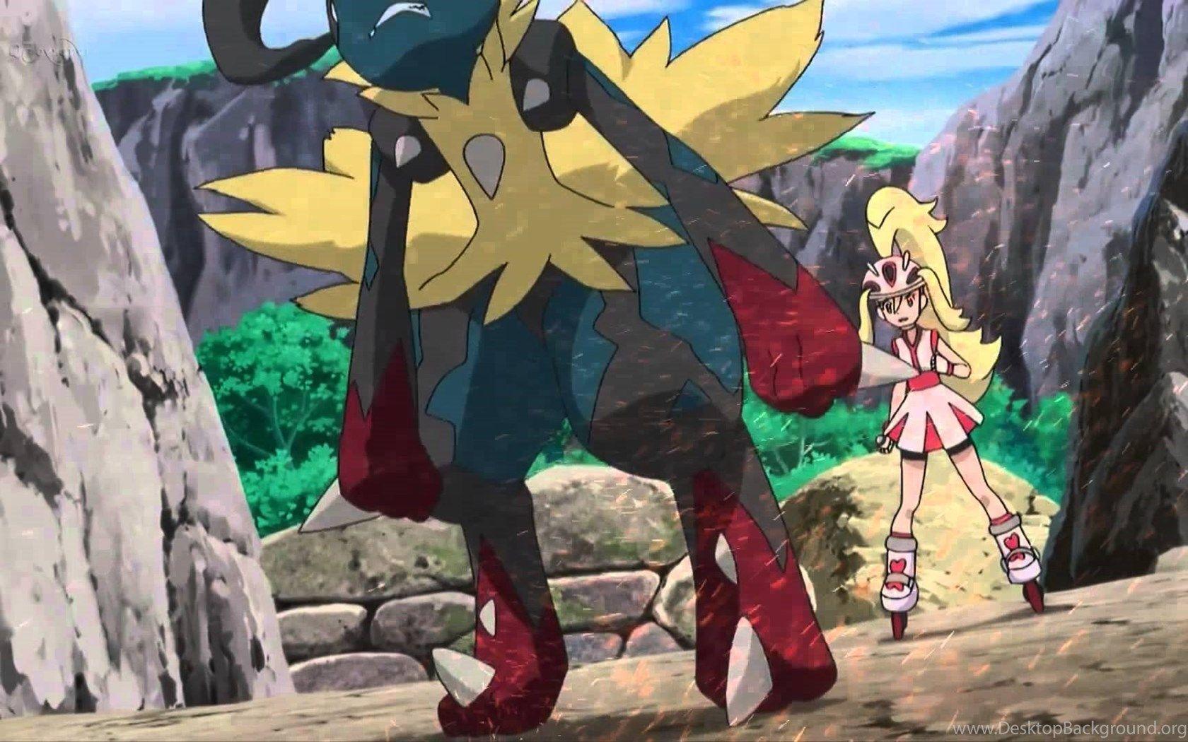 1680x1050 Y: Mega Lucario Vs Mega Mawile .