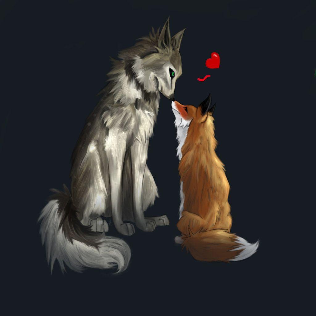 1024x1024 Cute Anime Fox Wallpaper