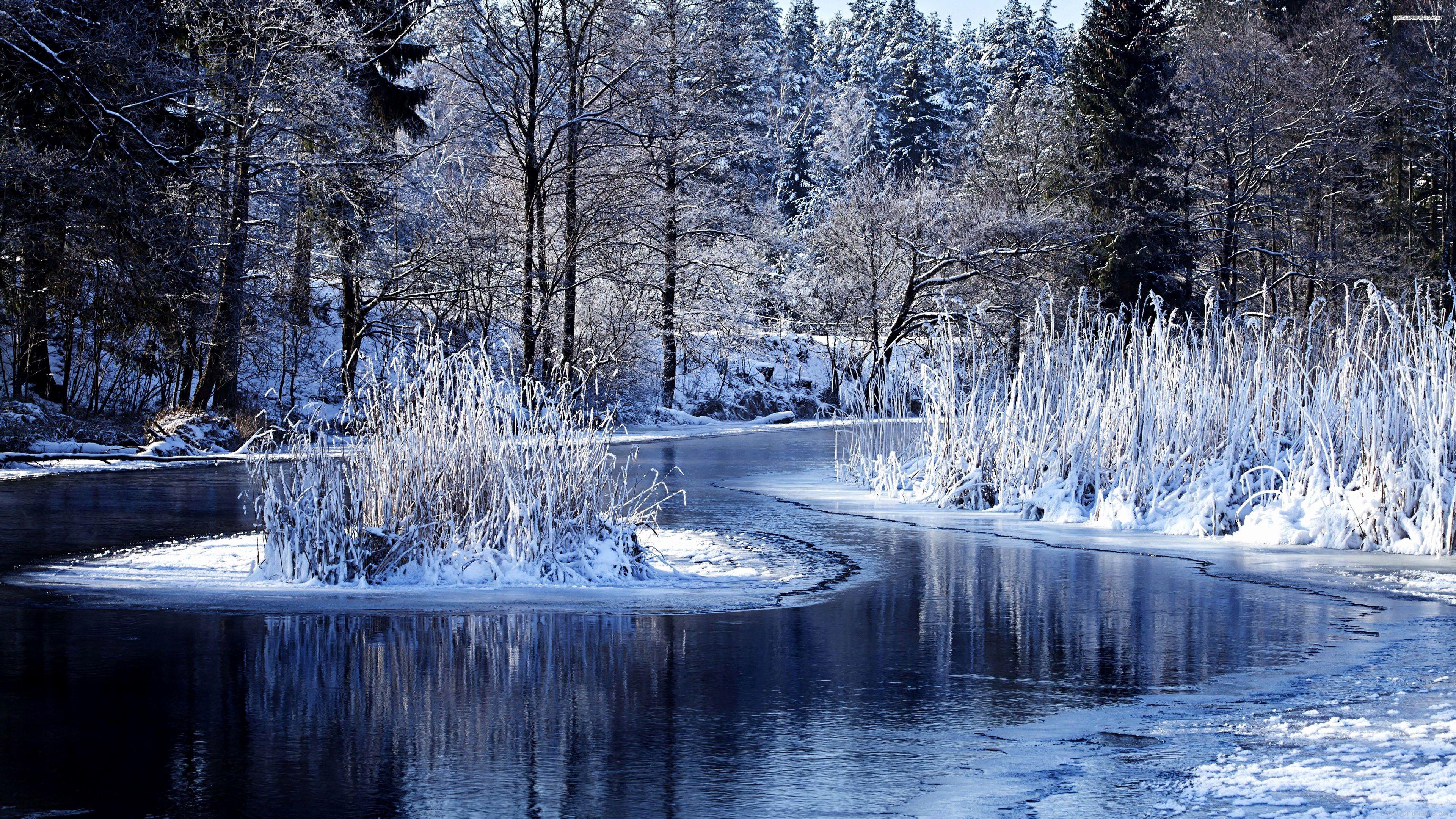 3840x2160 4k Winter Wallpaper Lovely Dark Winter Lake Sunlight 4k HD Nature 4k Wallpaper Background S and for You of The Hudson