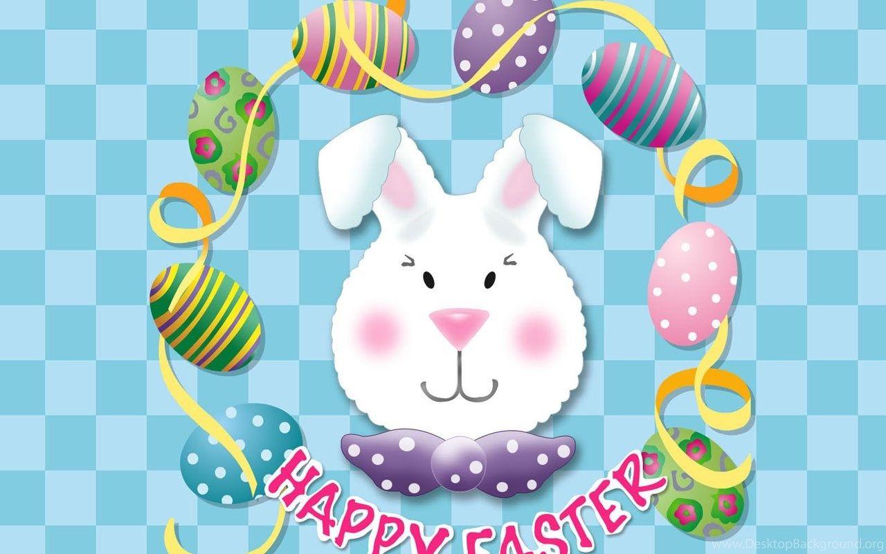1280x800 Free Adorable Cartoon Easter Bunny .