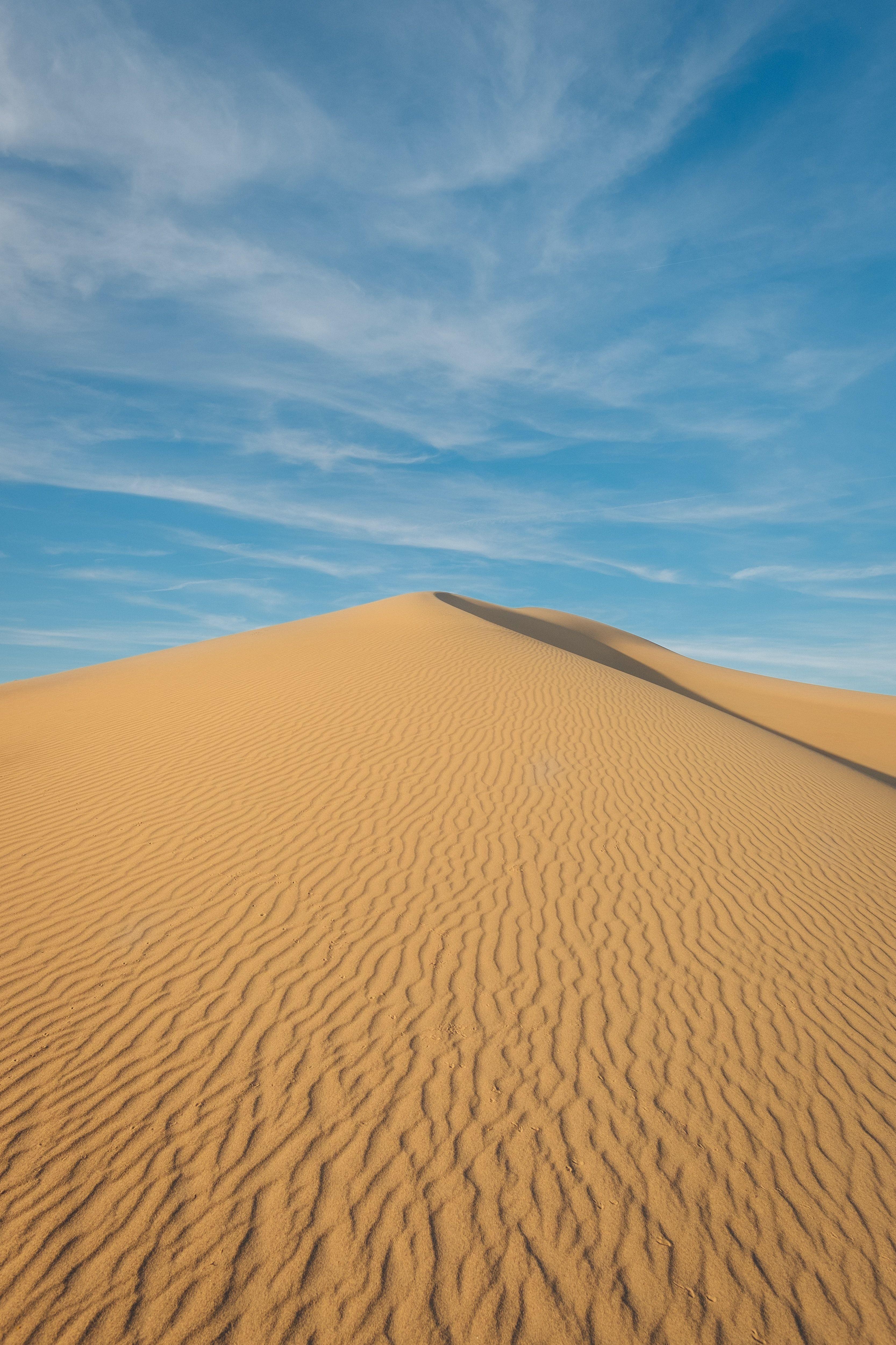 3333x5000 nature #soil #sand #desert #under #clear desert under clear blue sky. Clear blue sky, Wallpaper free download, Wallpaper