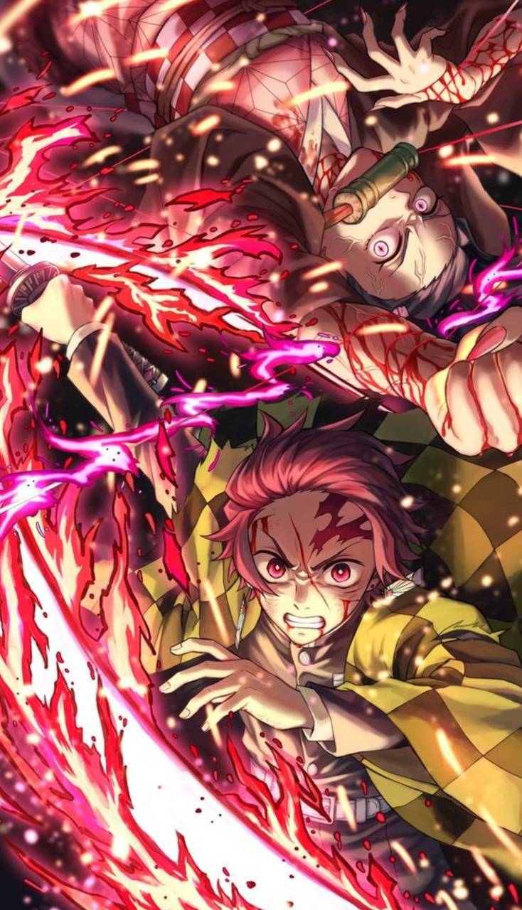 734x1280 Demon Slayer wallpaper by SlayntSama .