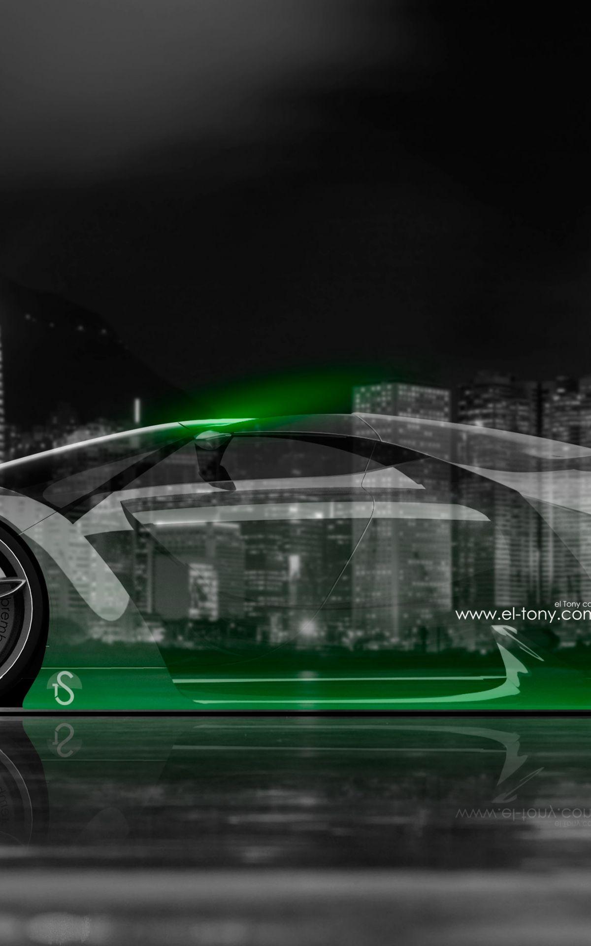 1200x1920 Free download Ferrari F80 Side Crystal .
