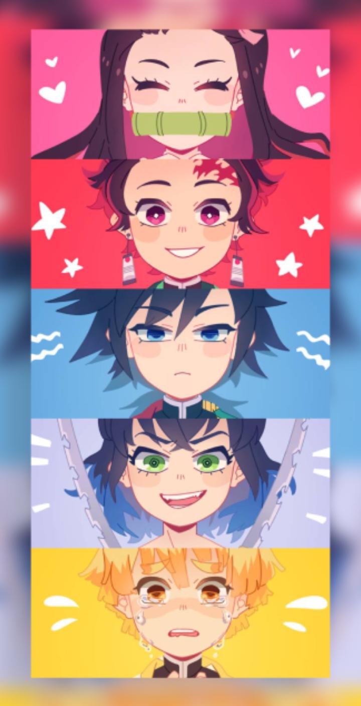 720x1408 KNY demon slayer wallpaper :Kimetsu no .