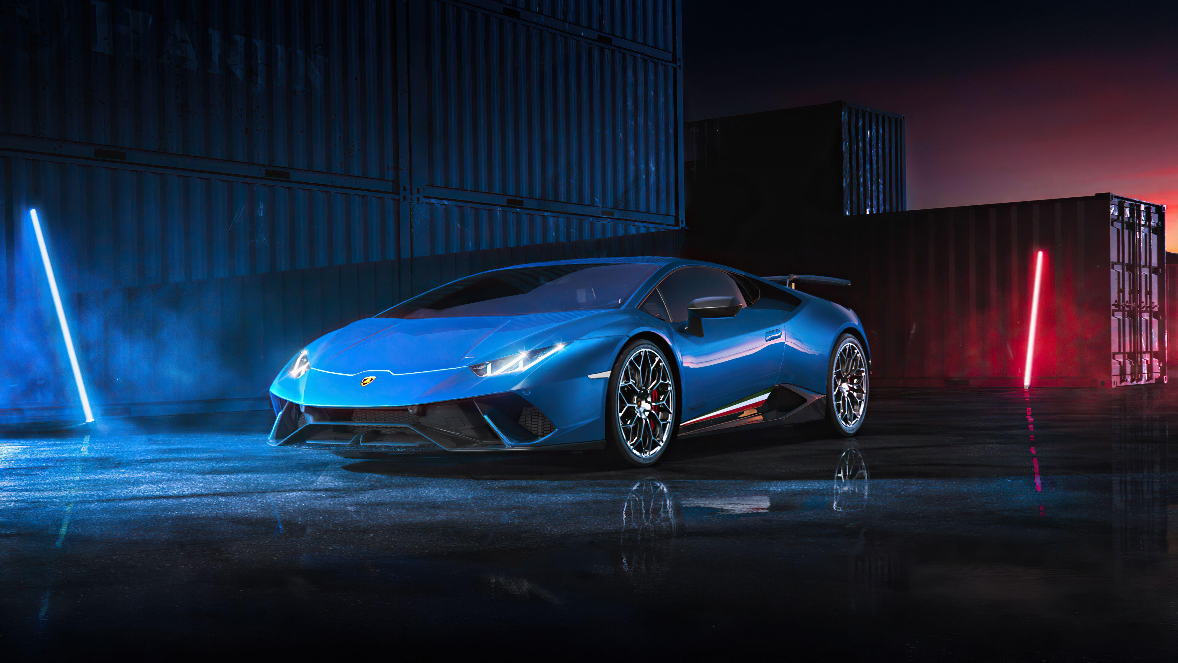 3840x2160 Blue Lamborghini Huracan 4k, HD Cars, 4k Wallpaper, Image, Background, Photo and Picture