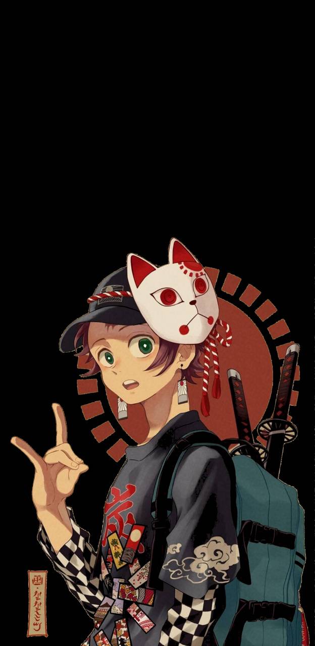 624x1280 Tanjiro Demon Slayer wallpaper by .