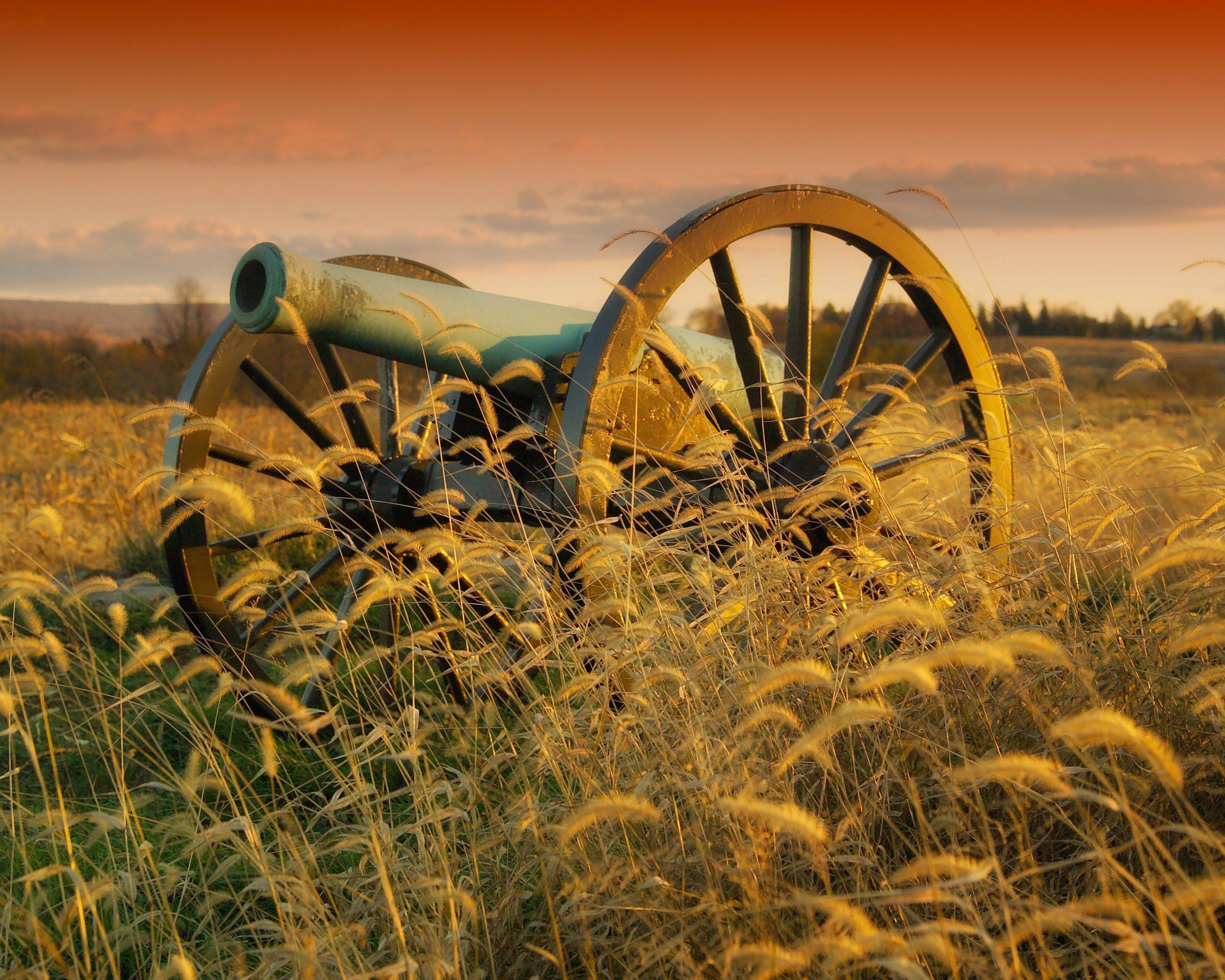 3000x2400 antietam #maryland #cannon #battlefield #landscape wallpaper