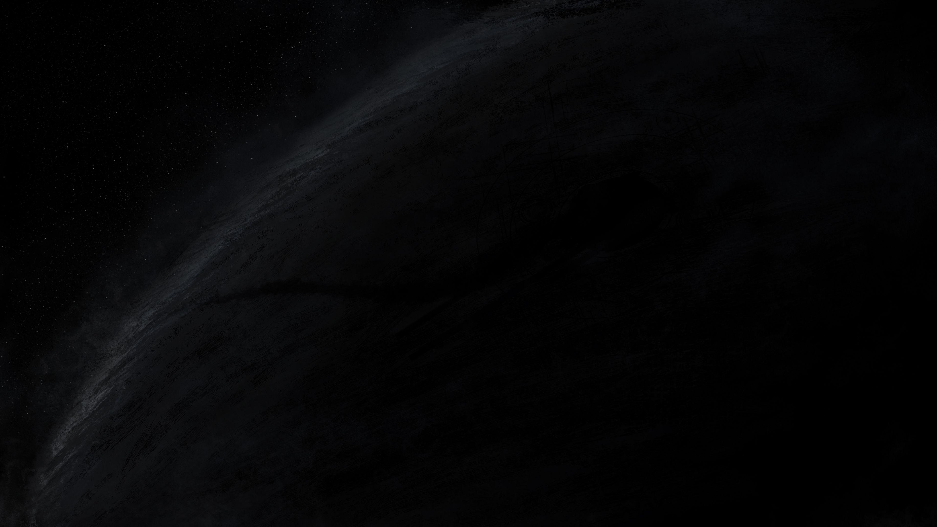 3840x2160 Wallpaper 4k Dark Black Simple .