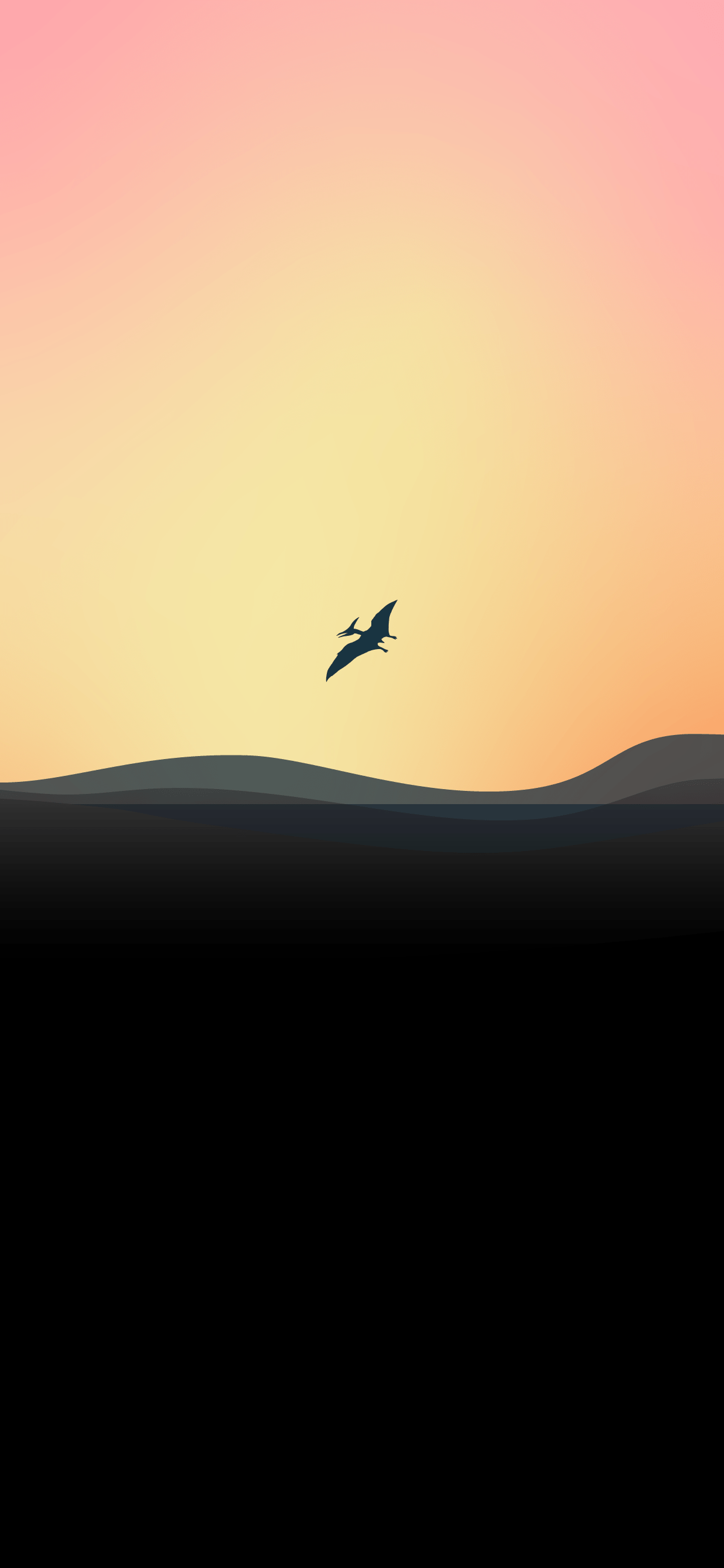 1205x2609 wallpaper 4K pterodactyl. HeroScreen .