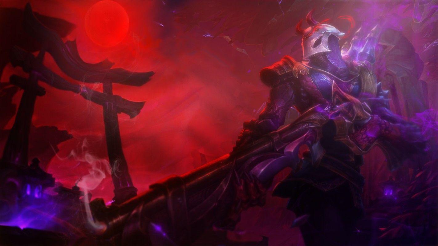1422x800 League of Legends, Jhin, Blood Moon .