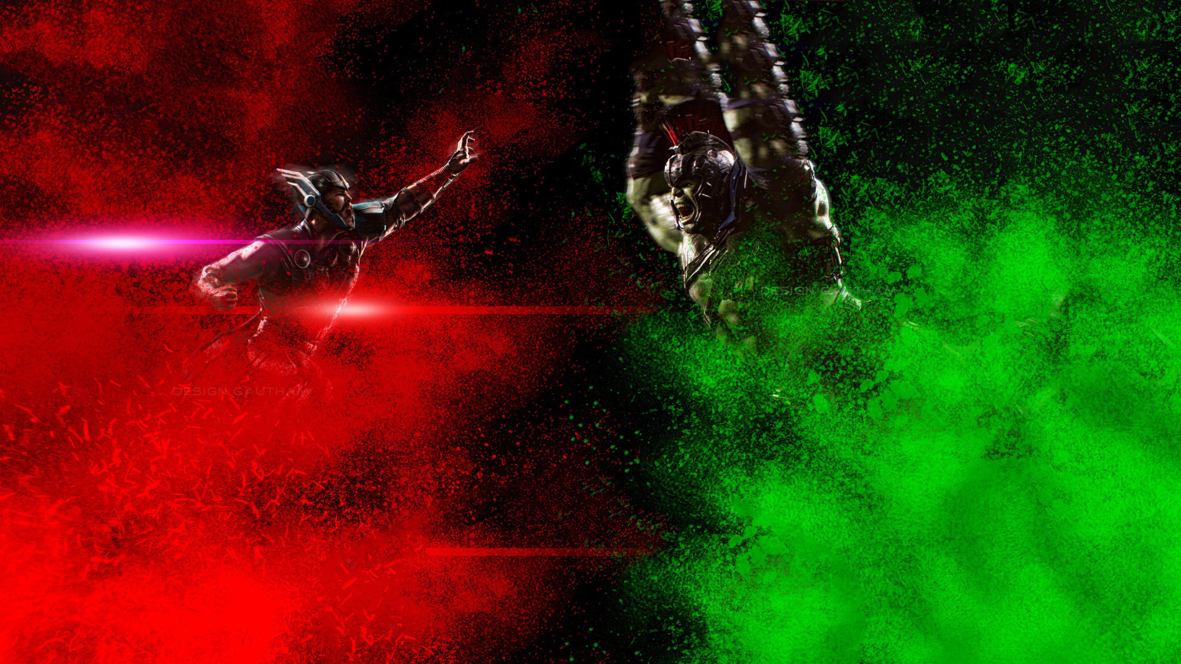 3840x2160 Wallpaper 4k Thor And Hulk In Thor Ragnarok 4k Wallpaper