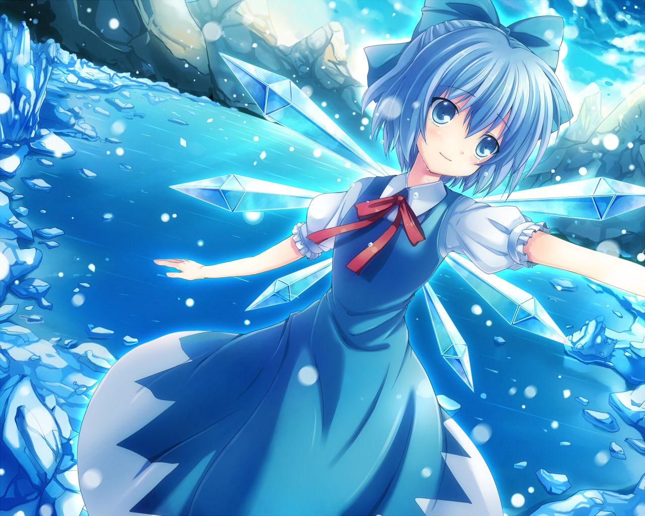 1280x1024 Touhou Cirno HD .