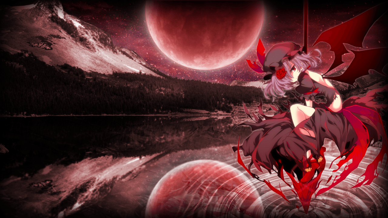 1280x720 Anime Wallpaper Red