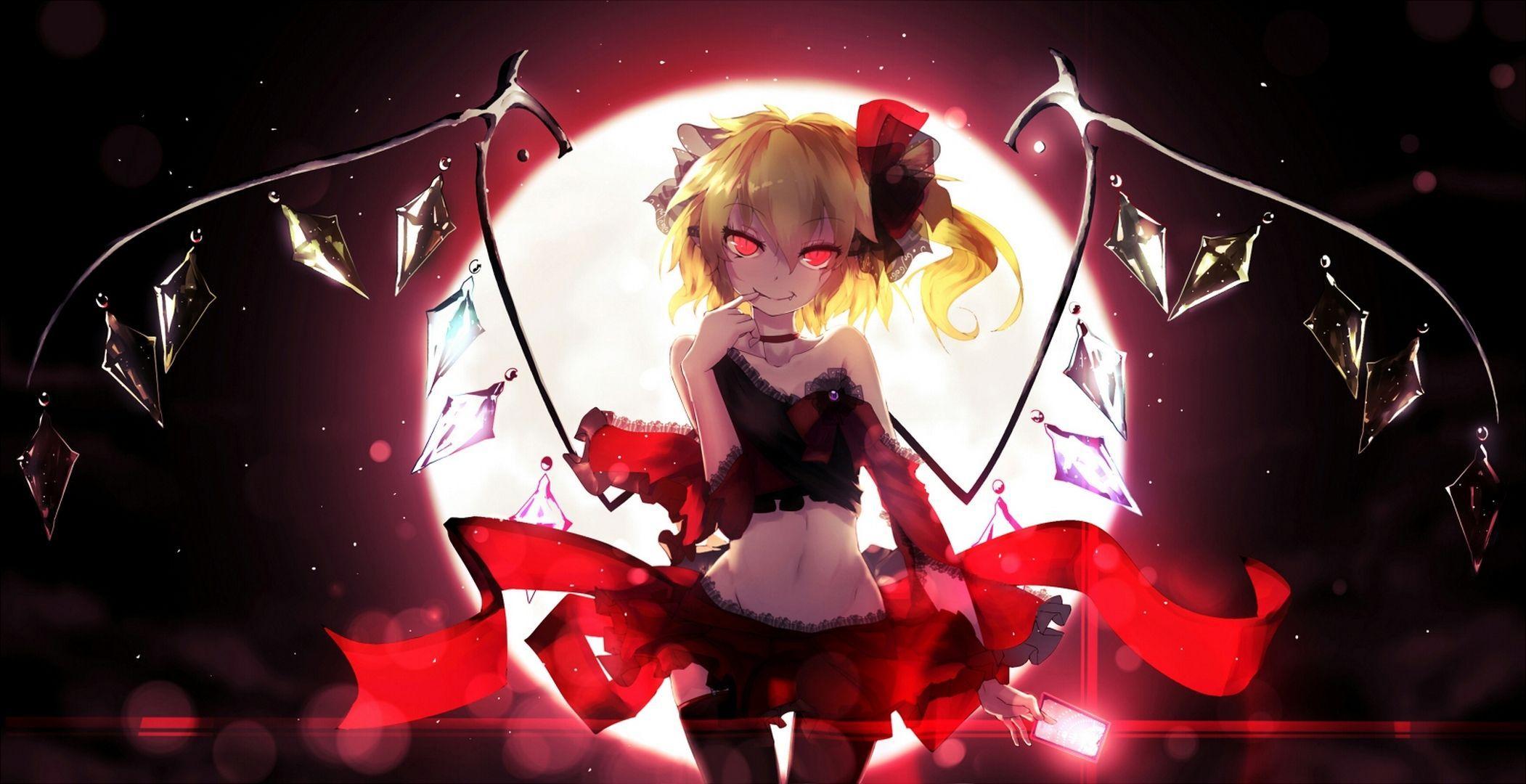 2102x1080 Touhou Flandre Scarlet Wallpaper