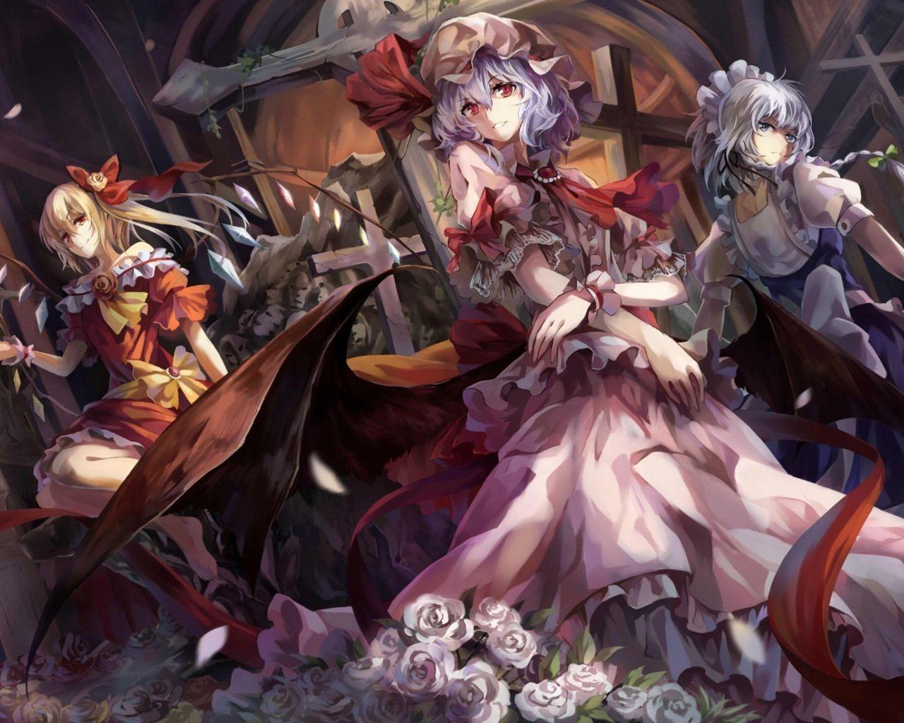 1280x1024 Desktop Wallpaper Sakuya Izayoi .