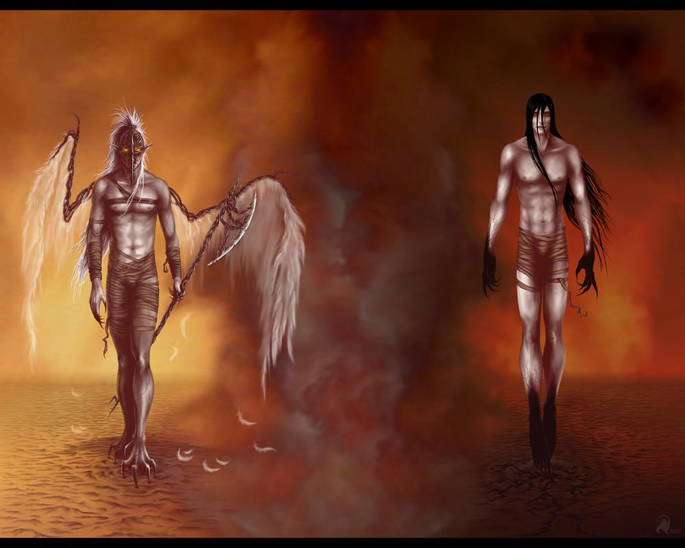 1000x800 Wallpaper Devil And Angel