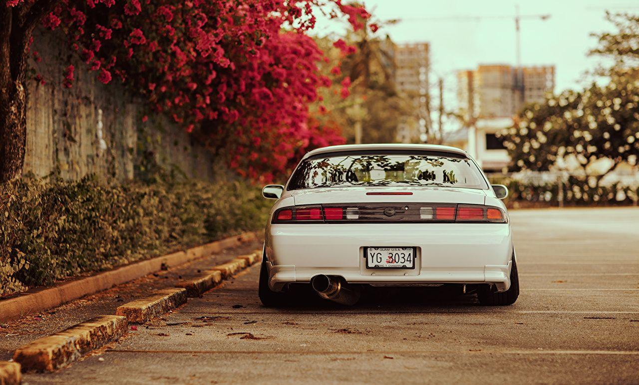 1280x772 Picture Nissan Silvia S14 stance White .
