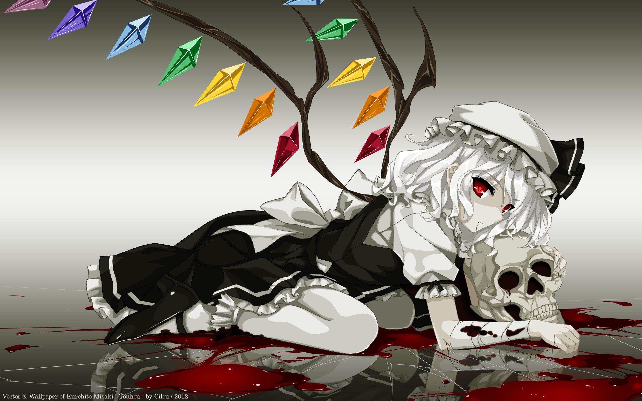 2560x1600 Bandage blood flandre scarlet hat .