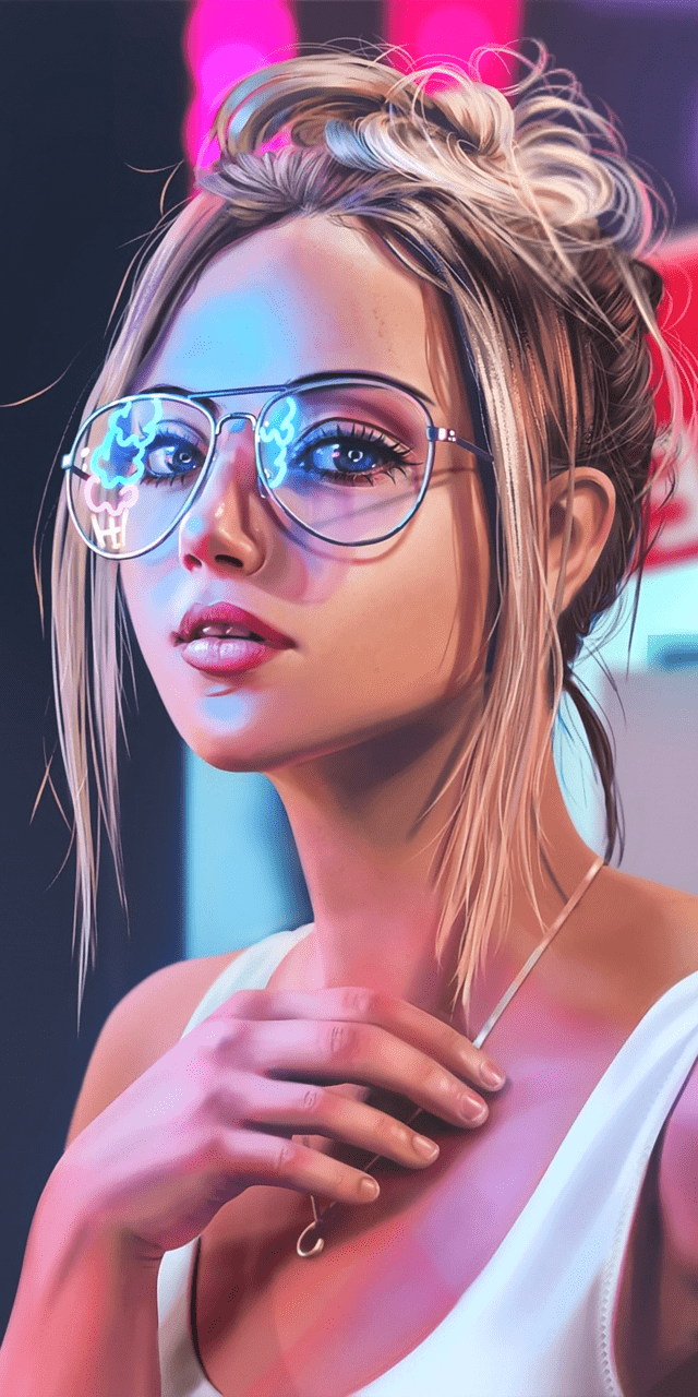 640x1280 beauty, cartoon, colorful, design .